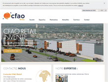 Tablet Screenshot of cfao-retail.com